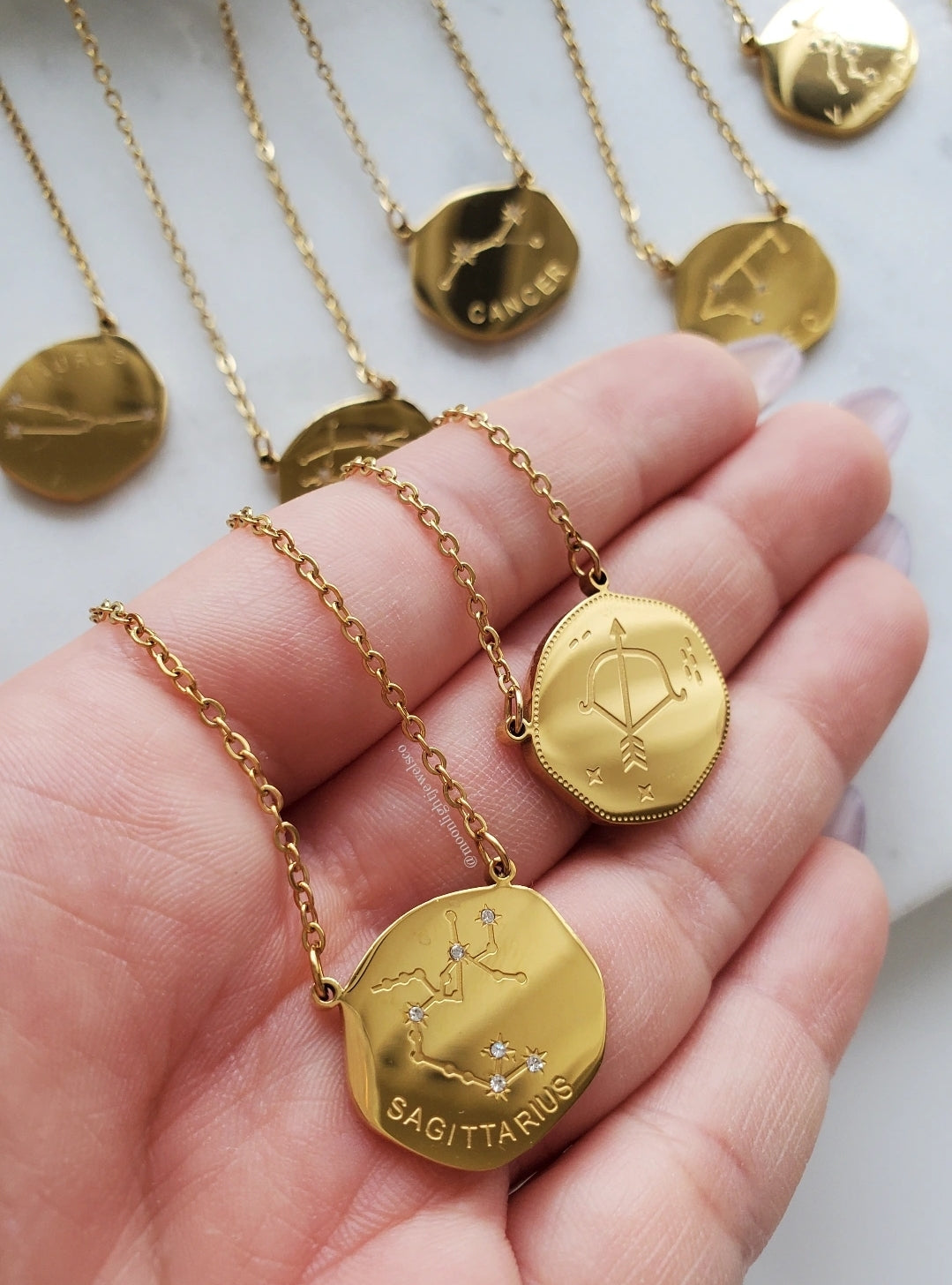 Zodiac Necklace - Reversible 2 in 1 | choose your style