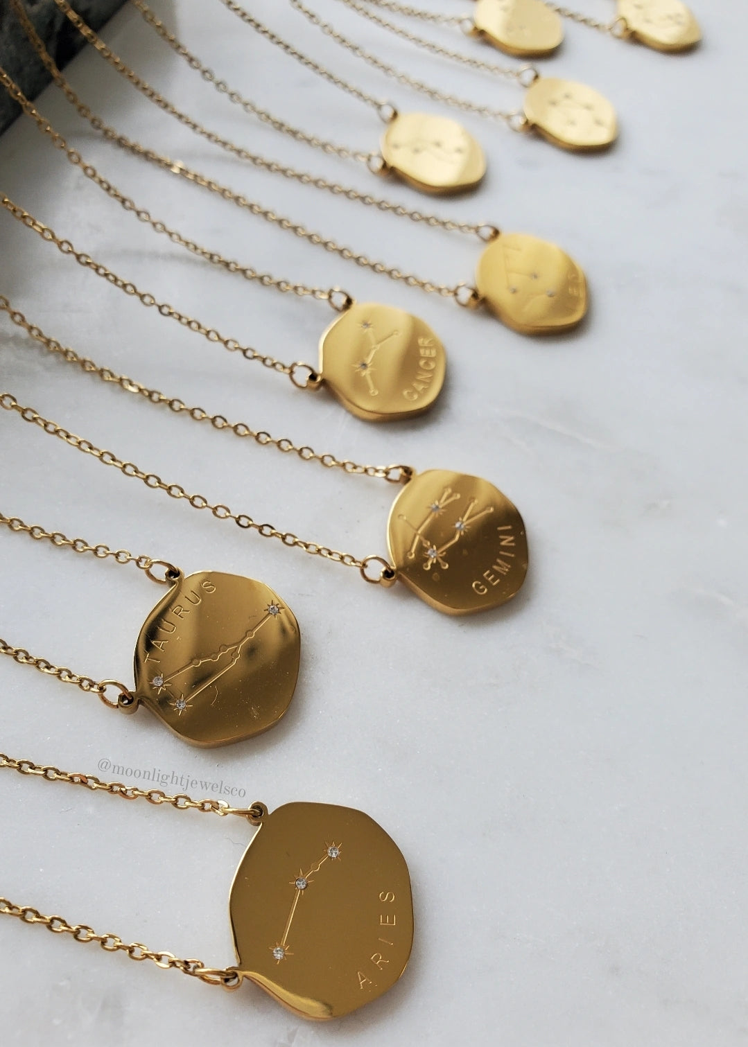Zodiac Necklace - Reversible 2 in 1 | choose your style