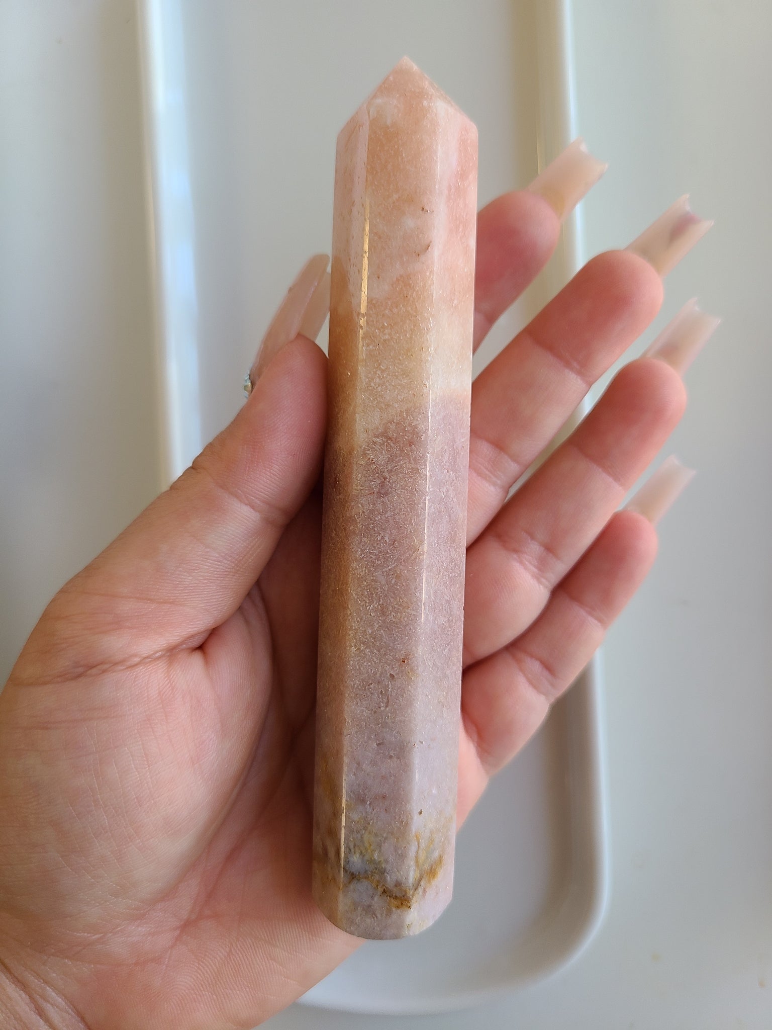 Pink Amethyst Wand - Style 13