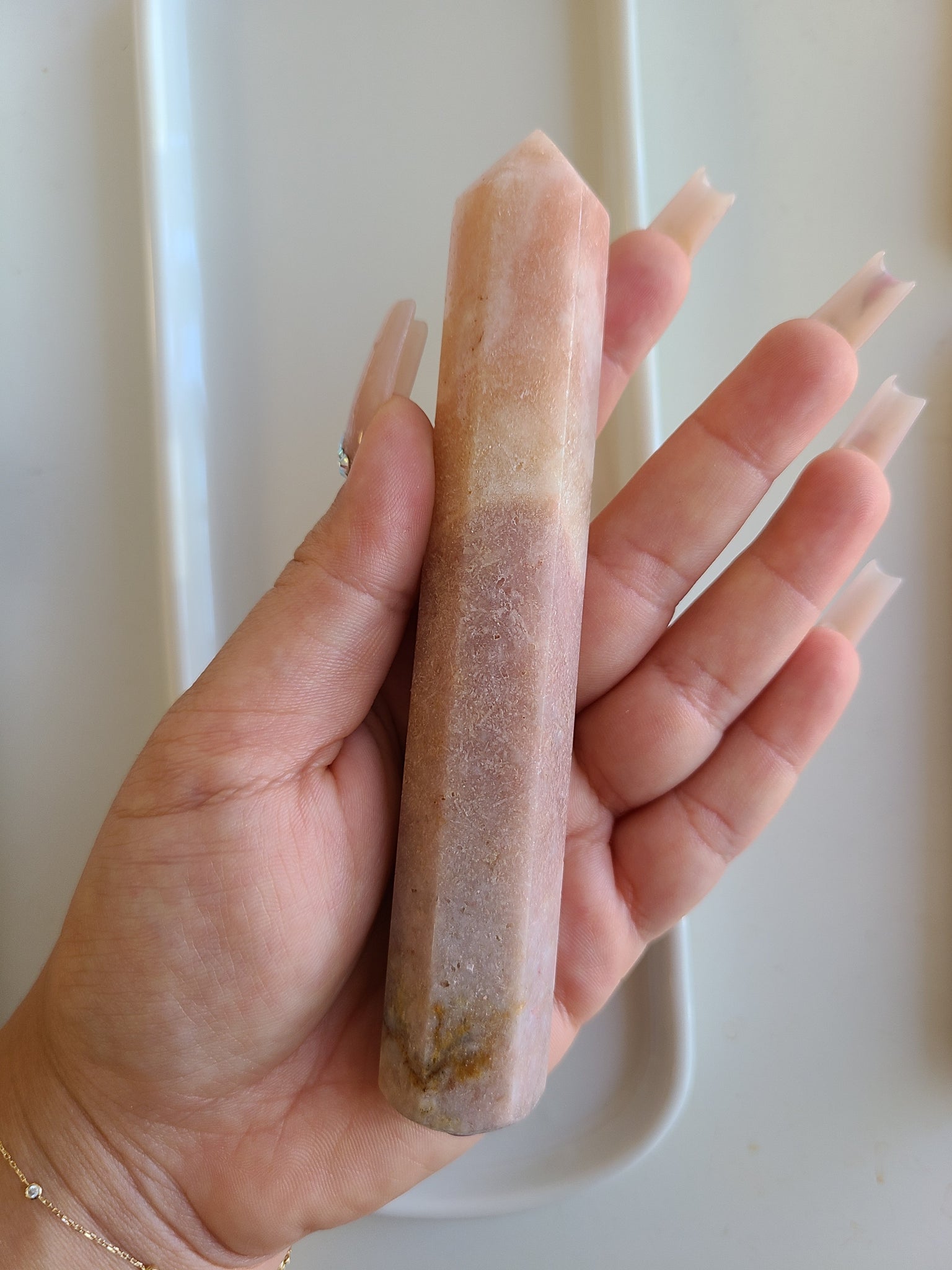 Pink Amethyst Wand - Style 13