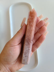 Pink Amethyst Wand - Style 14