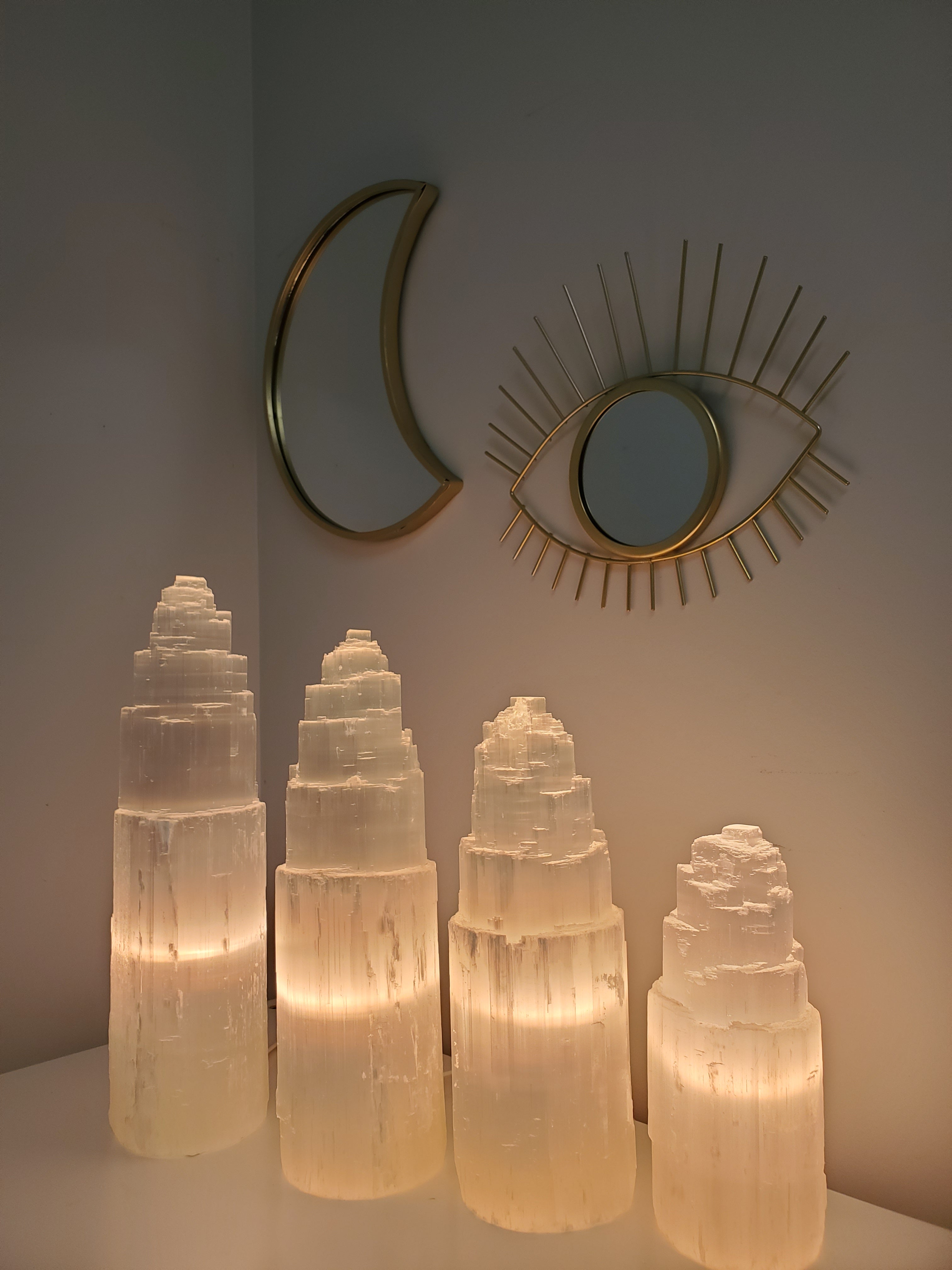 Selenite Lamp | choose your size