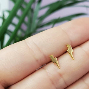 Dainty Lightning Bolt Studs | Fine Jewelry Collection