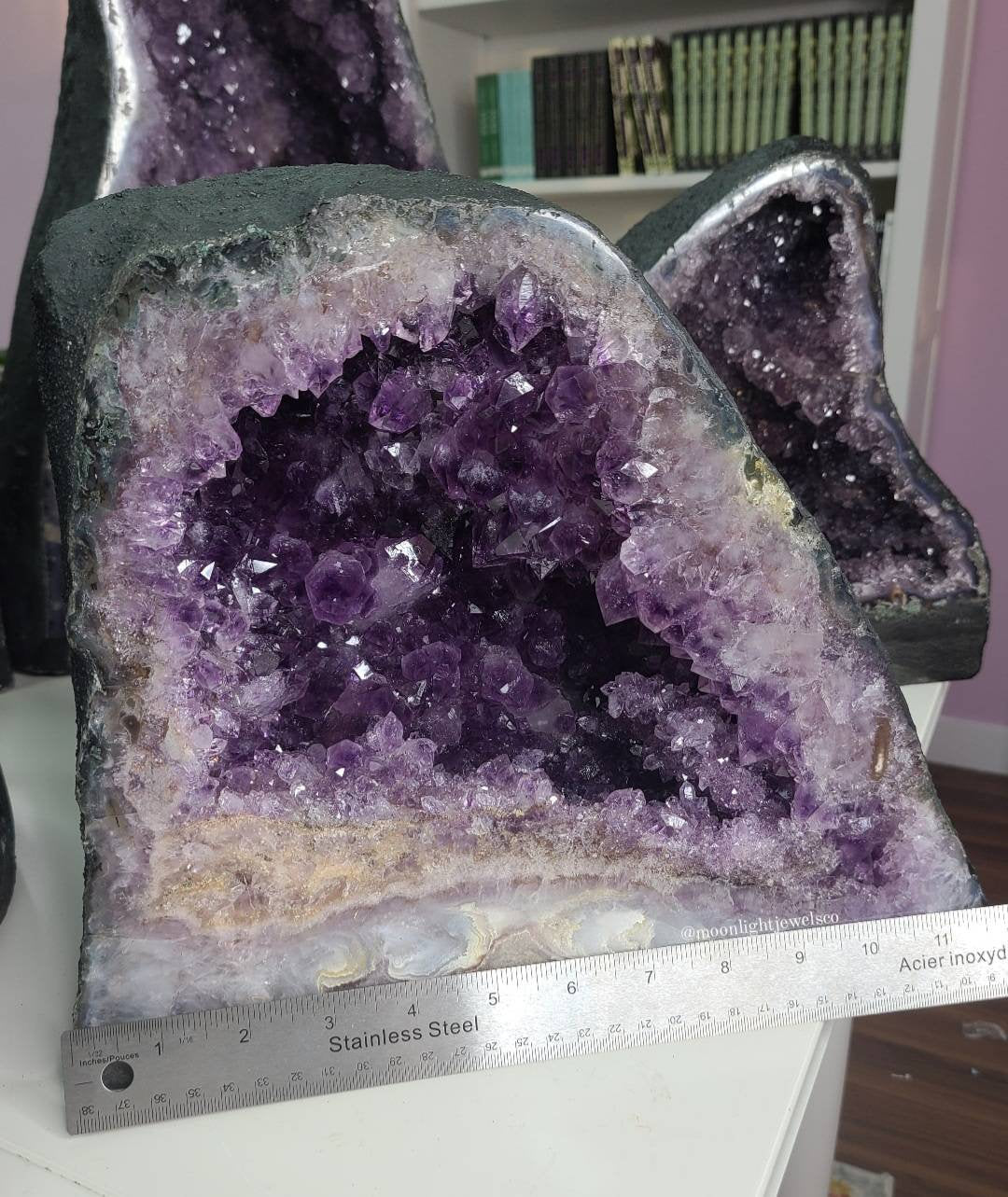 13.4 KG Amethyst Cathedral with Rare Pink Amethyst