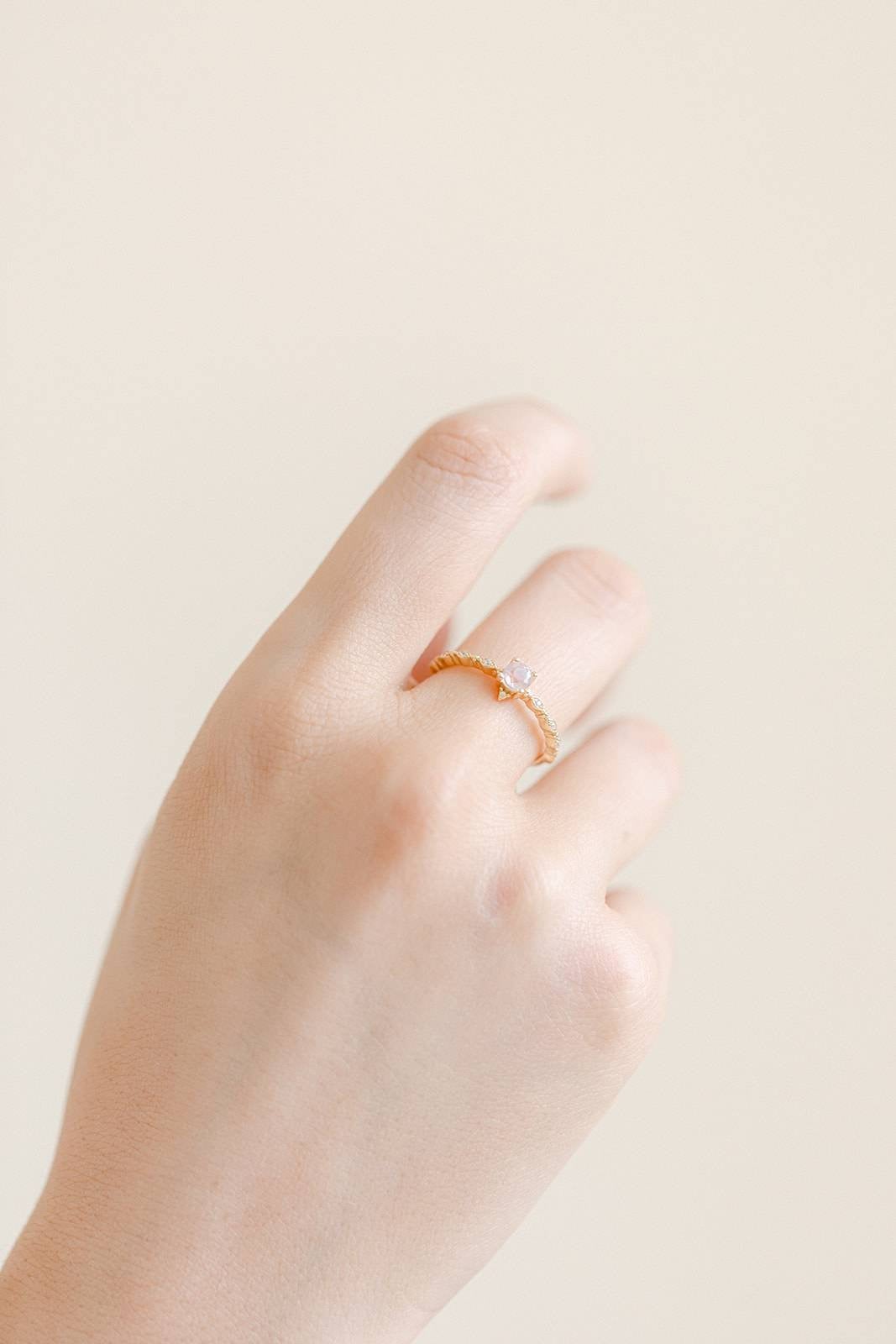 Rose Quartz Ring - Fine Jewelry Collection