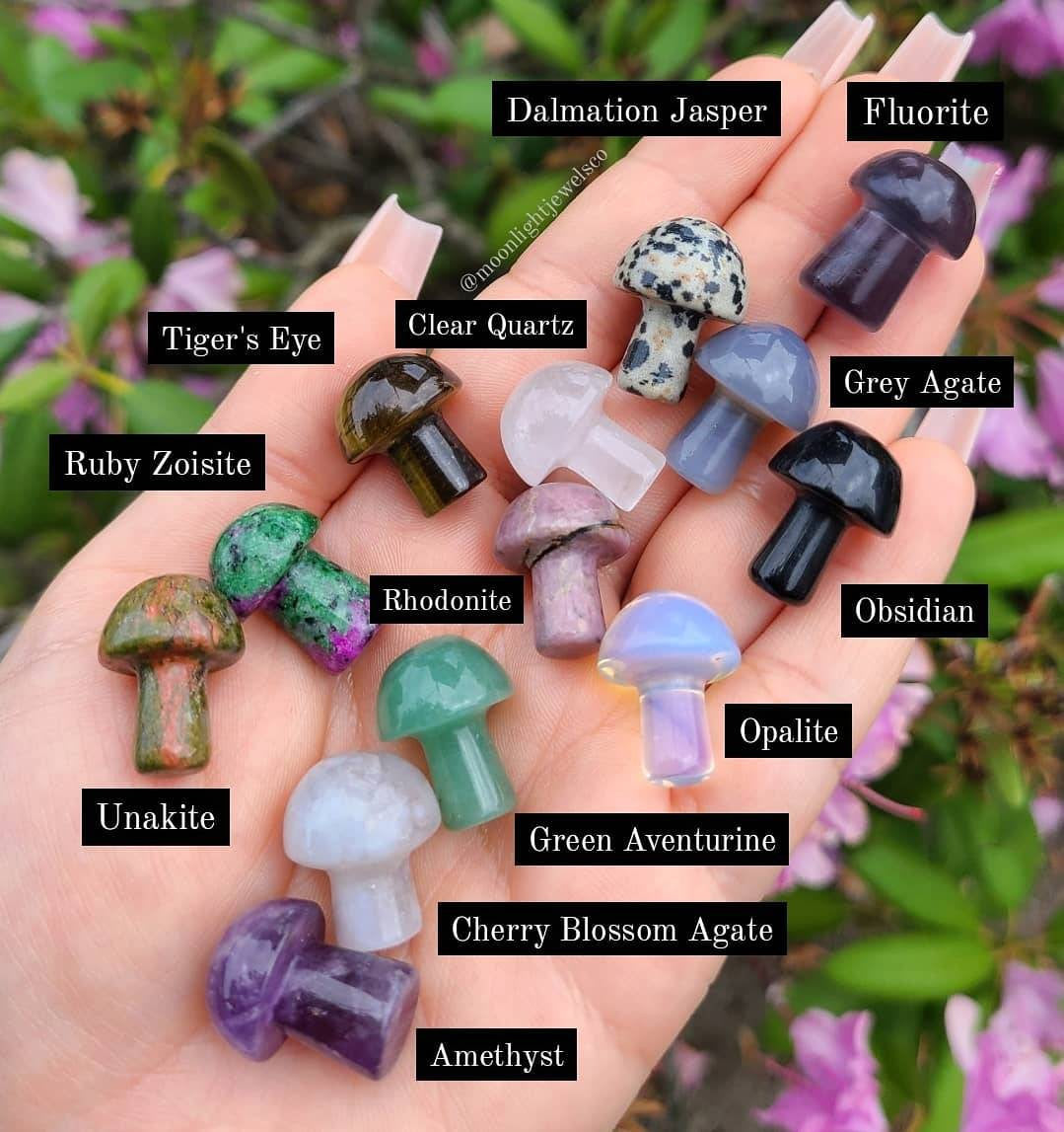 Dainty Crystal Mushroom | choose your crystal