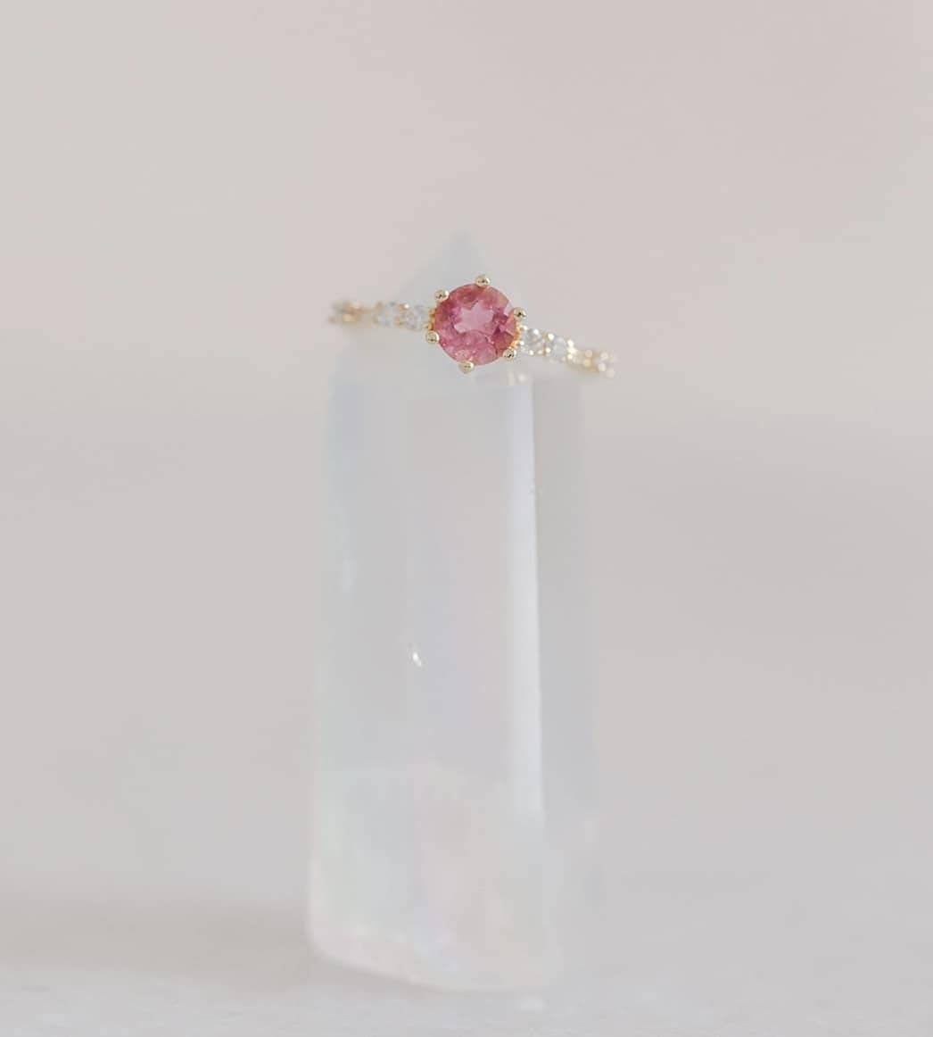 Pink Tourmaline Ring - Fine Jewelry Collection
