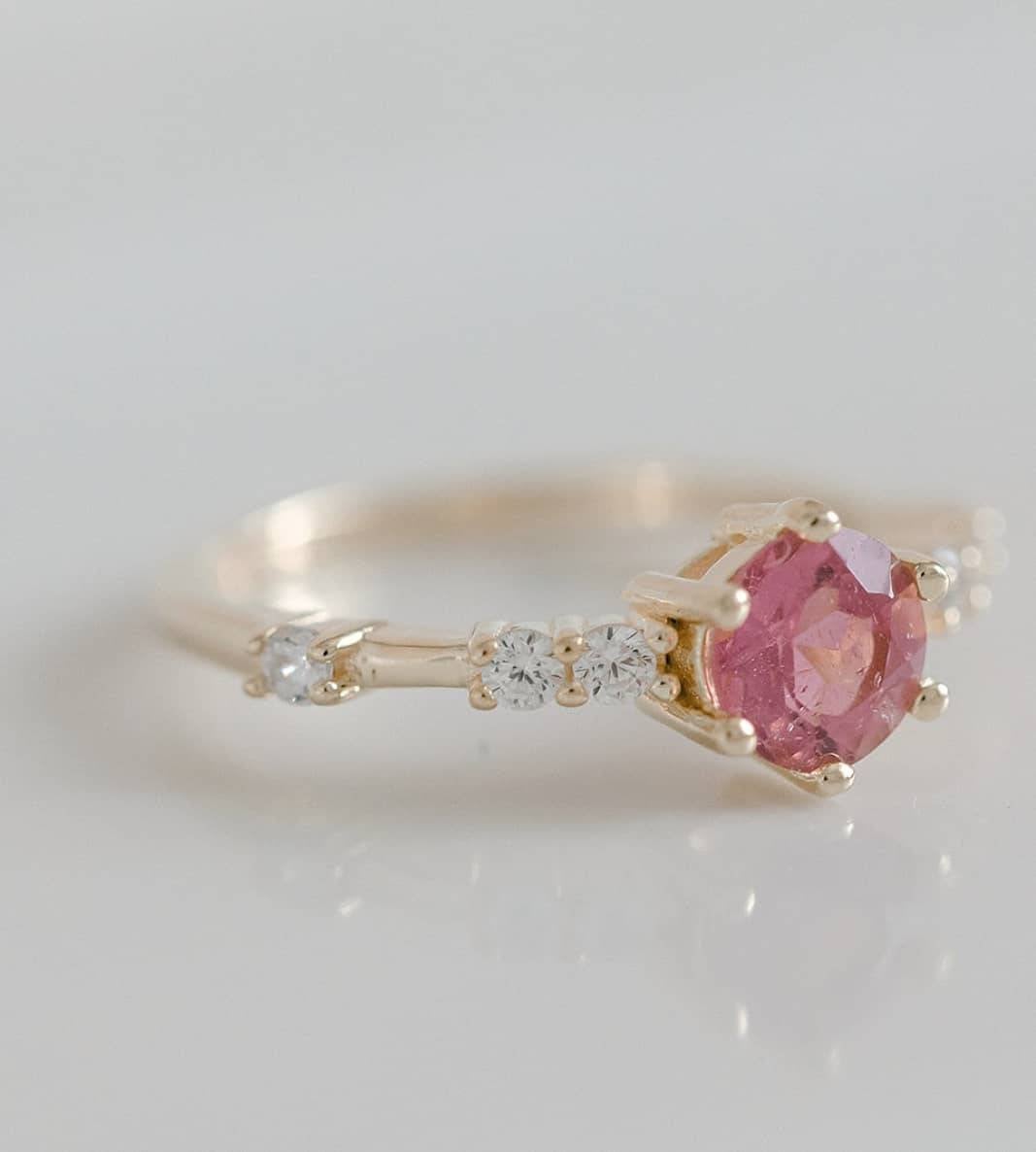 Pink Tourmaline Ring - Fine Jewelry Collection