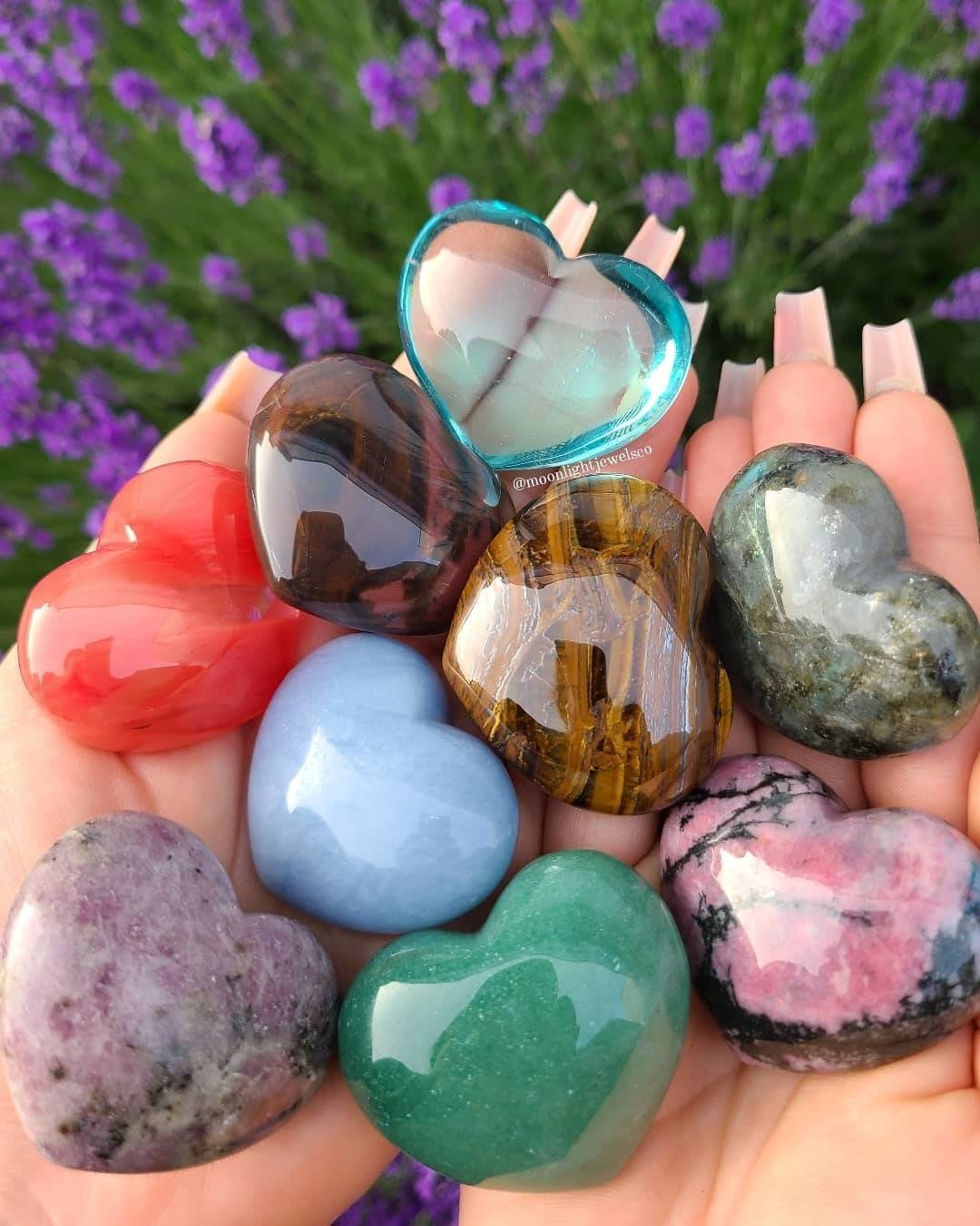 Puffy Crystal Heart | choose your crystal