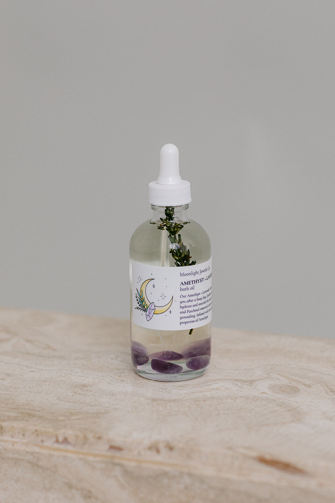 Amethyst + Lavender Bath Oil