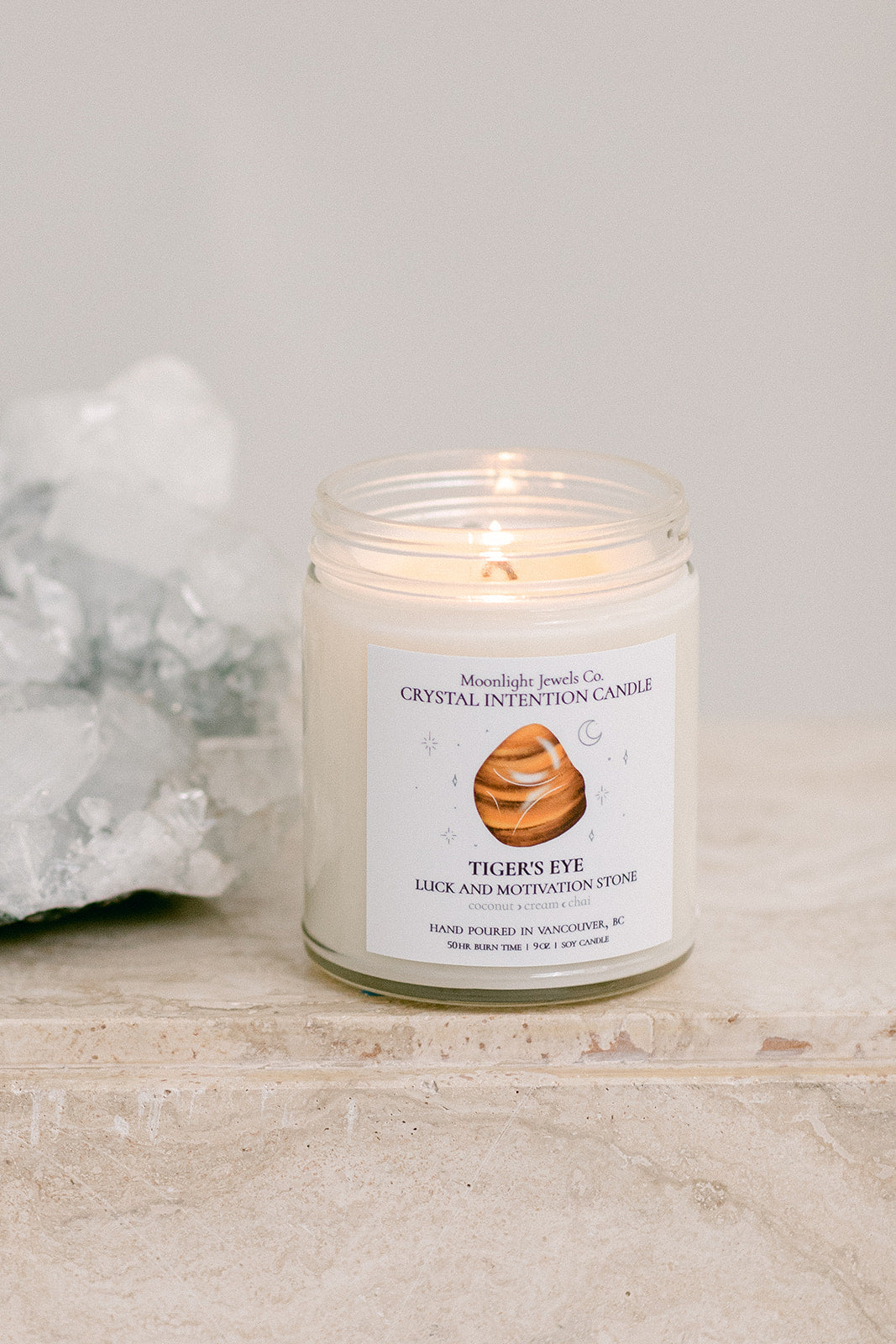 Tiger's Eye Candle | Coconut, Cream, Chai