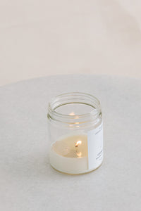 Clear Quartz Candle | Plumeria, Tonka, Vanilla
