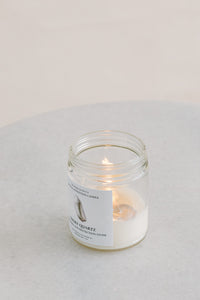 Smoky Quartz Candle | Sage, Jasmine, Amber